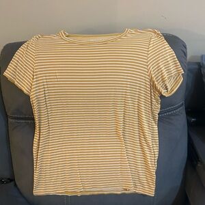 Striped Yellow Women's Top